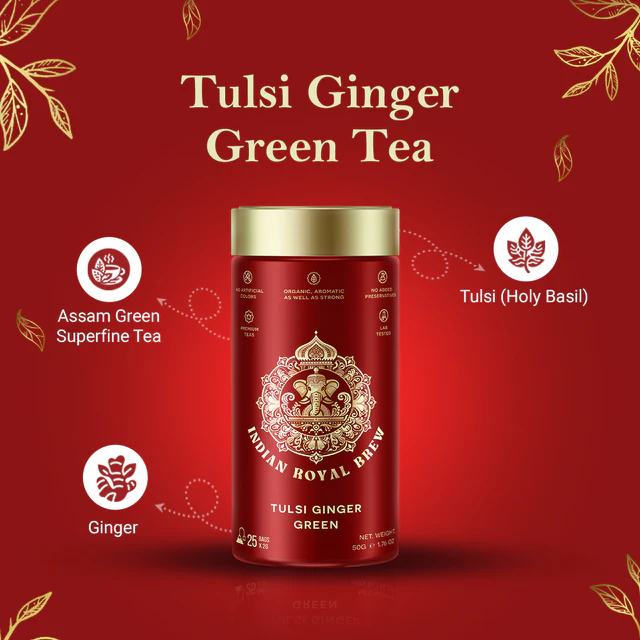 Tulsi ginger green tea