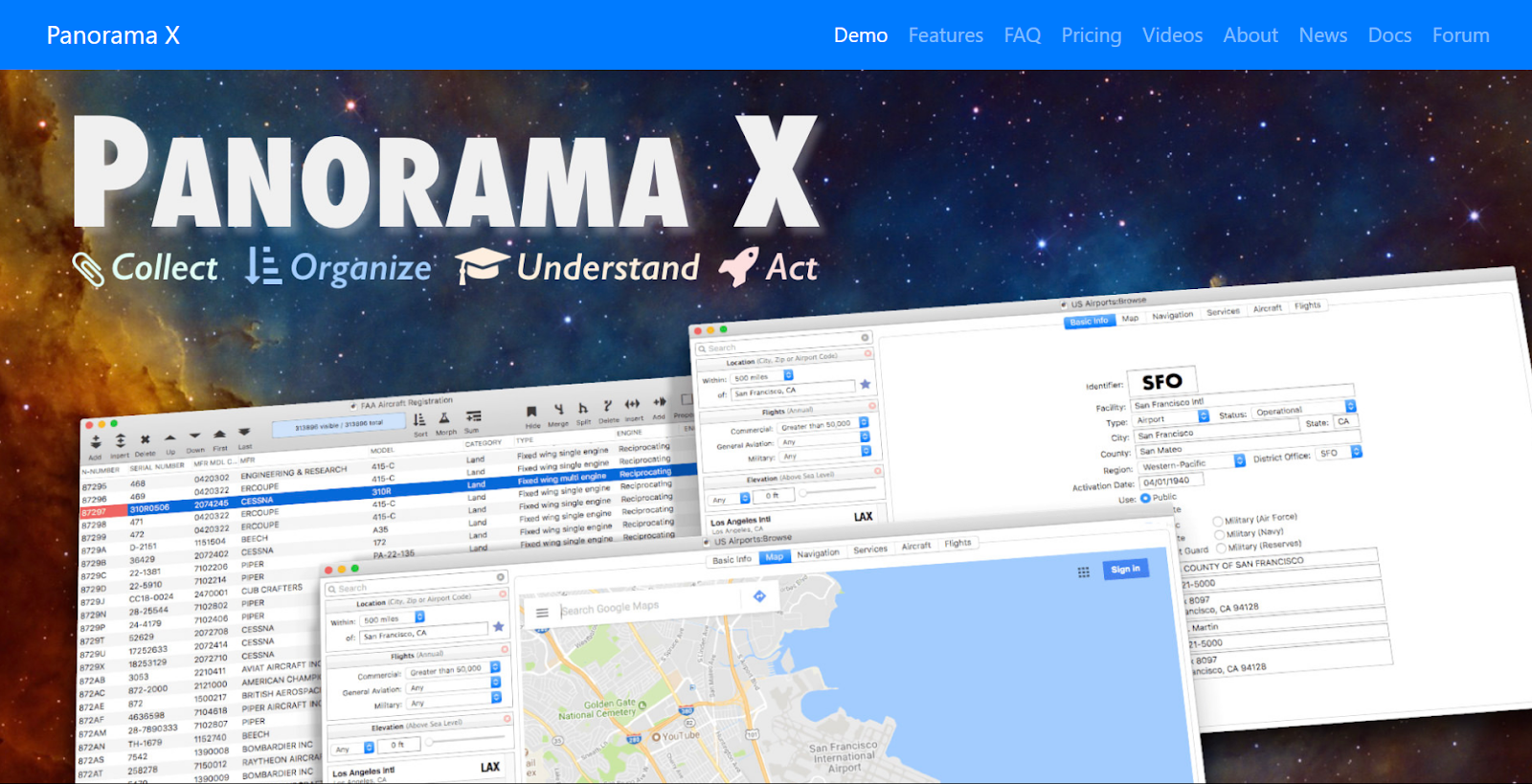 Panorama X Mac App Database