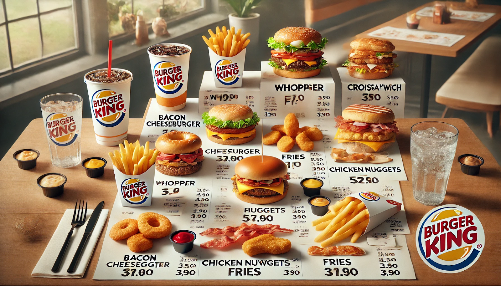 Burger King menu prices