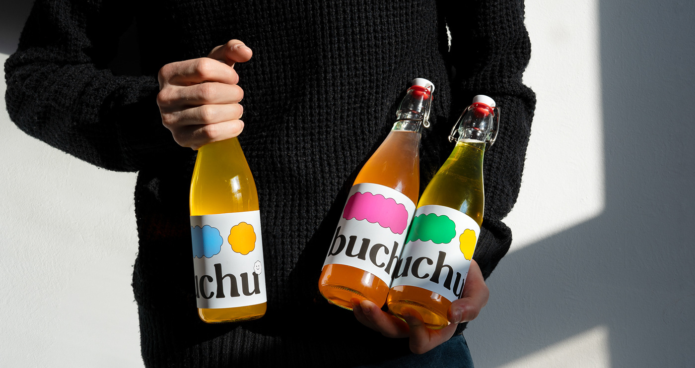 Image from the BUCHU: Branding and Packaging Design for a Kombucha Brand article on Abduzeedo