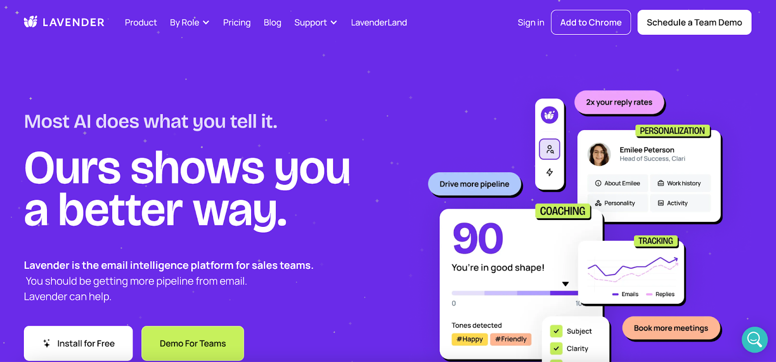 lavender landing page