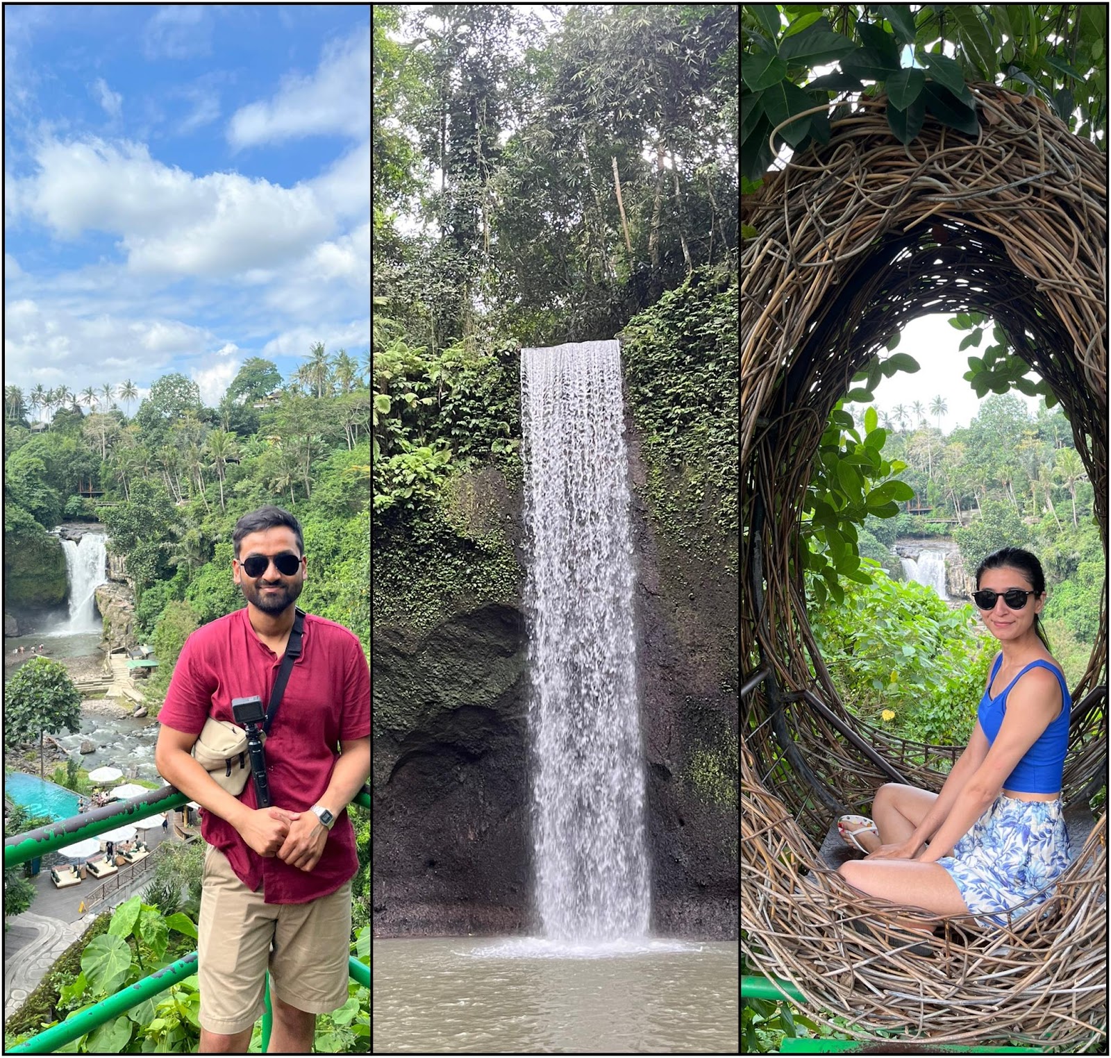 waterfalls in ubud  bali 