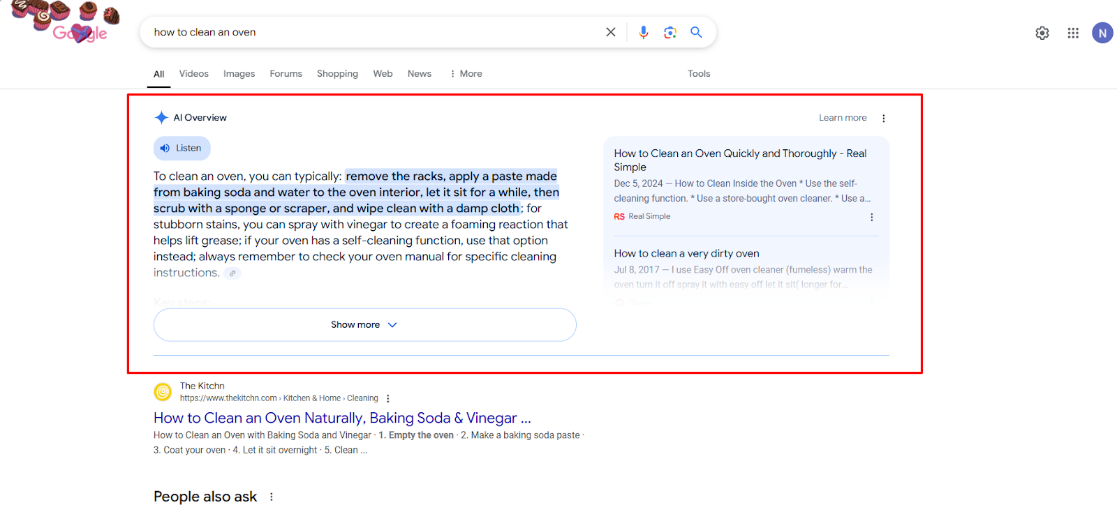 AI overviews are AI-generated summaries displayed on the top of Google SERPs.