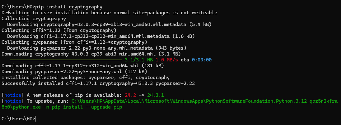 Install Cryptography Python Windows