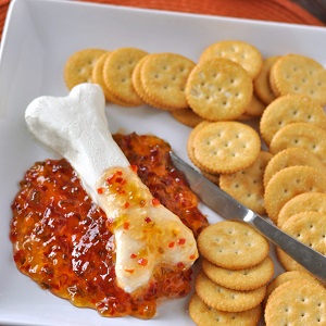 Skeleton Bone Easy DIY halloween appetizer only TWO ingredients