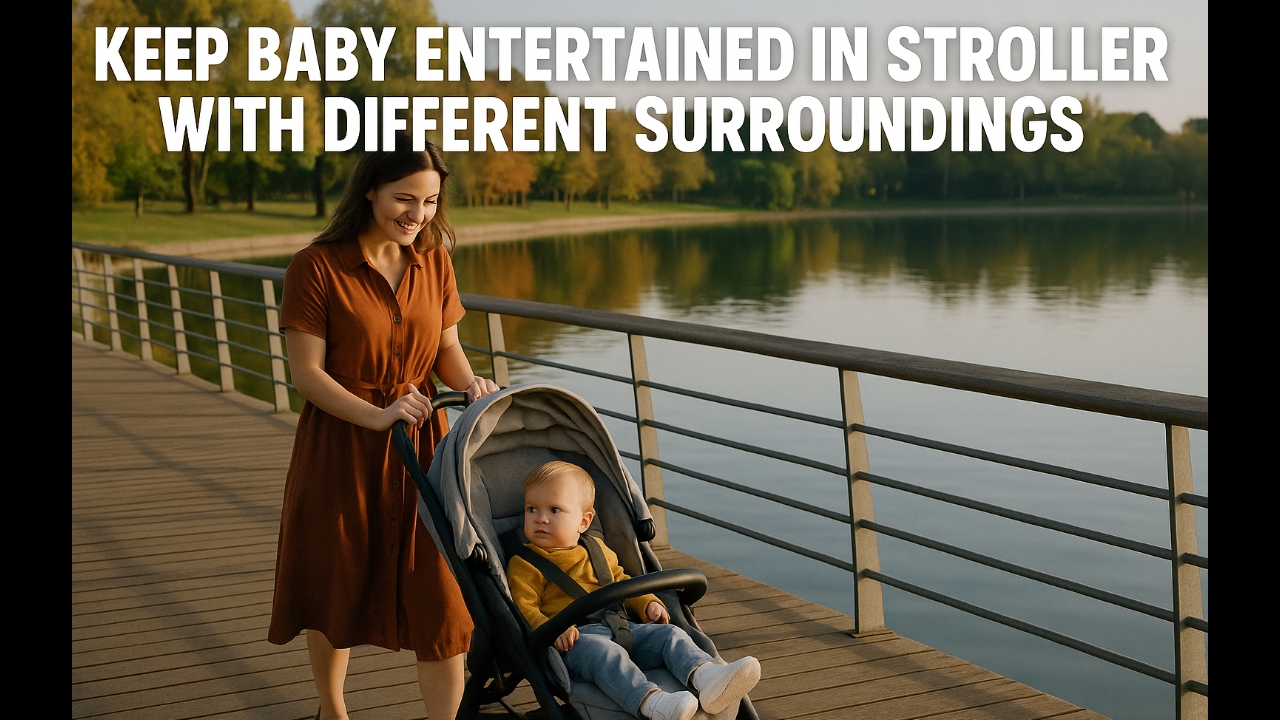 Entertained In Stroller with Different Surroundings