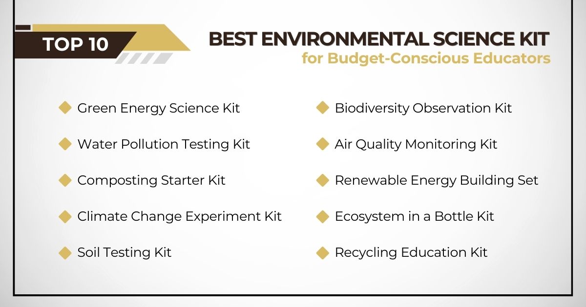 Top 10 Environmental Science Kits for Budget-Conscious Educators