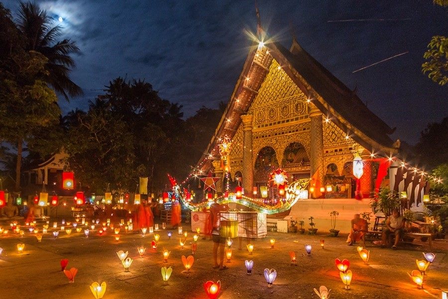 Candlelit procession