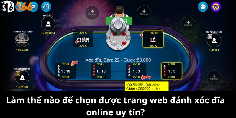 Cách tham gia trải nghiệm trang web S6666 đánh xóc đĩa online uy tín?