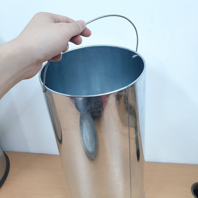 Thùng rác inox không nắp 