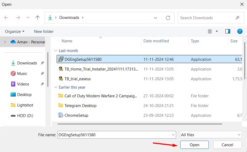 Configure your app to access protected folders.