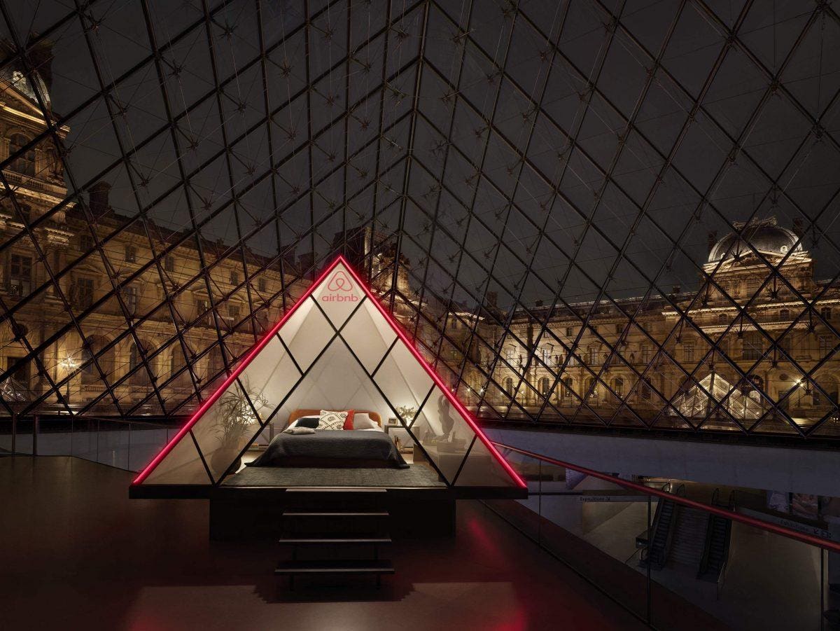 Airbnb and the Louvre are offering a once-in-a-lifetime overnight stay within the museum.
