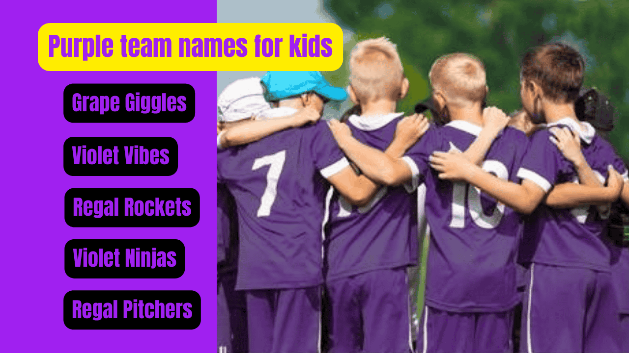 Purple team names for kids