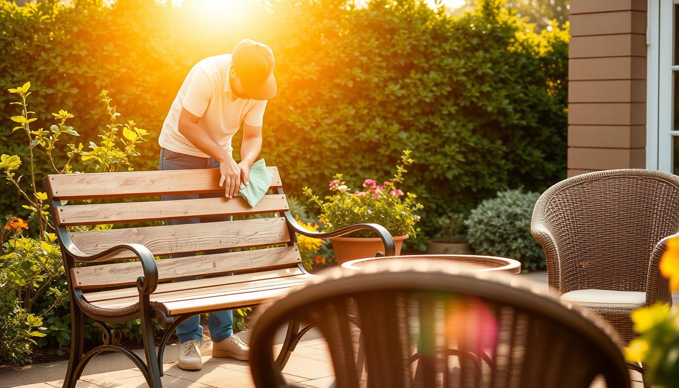 garden furniture cleaning