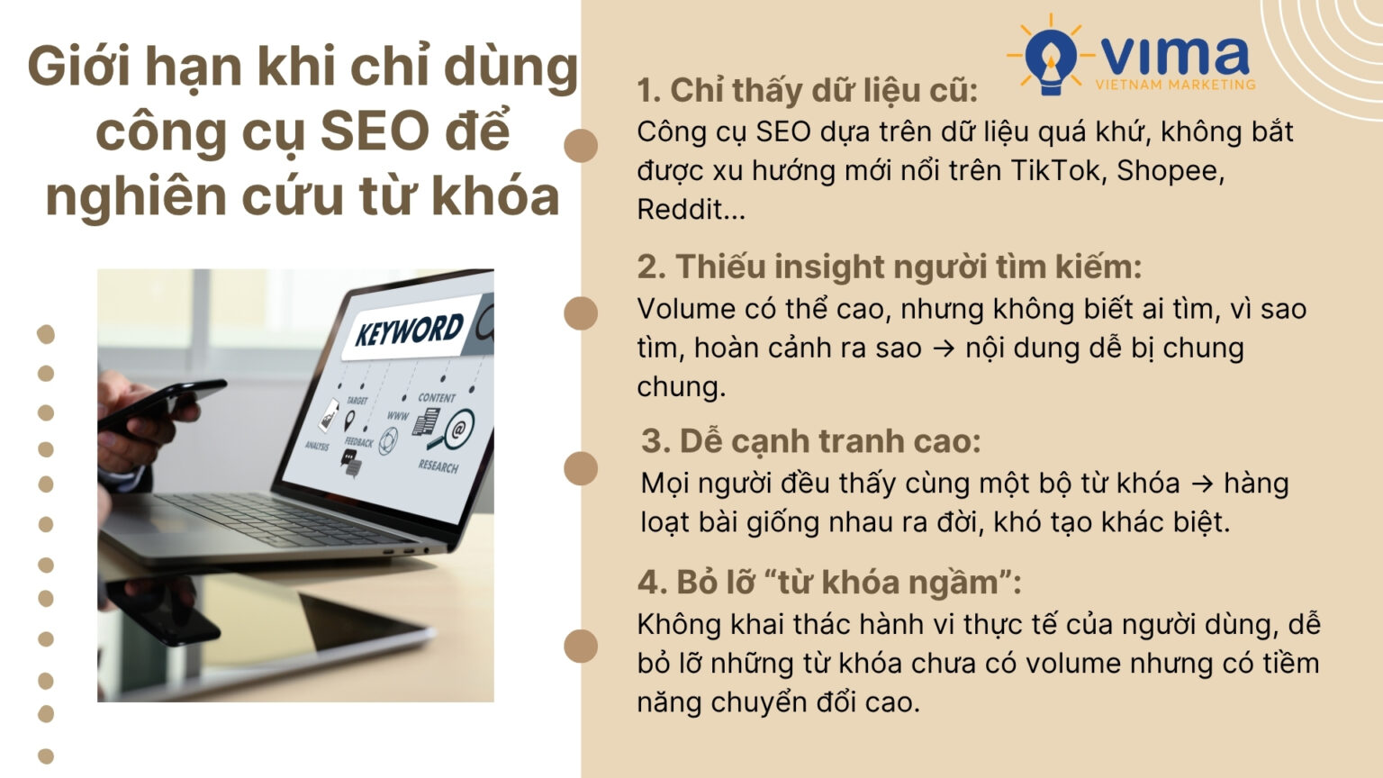 Từ khóa “vô hình” trong công cụ SEO: Lý do marketer thông minh đang học từ TikTok, Shopee và Reddit