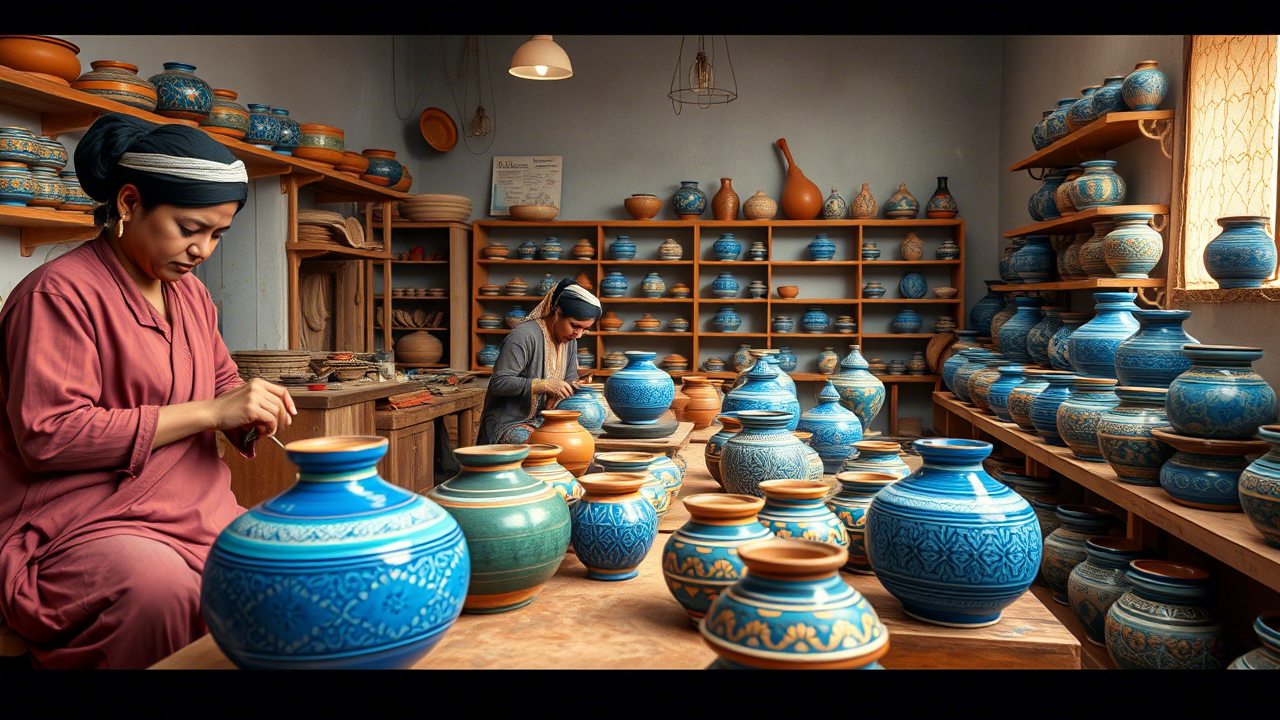 Multani Blue Pottery