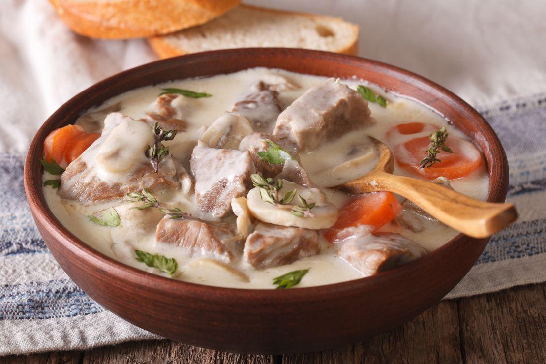 Blanquette de veau: Tender meat in a creamy, comforting sauce is a go-to dish for French home cooks.