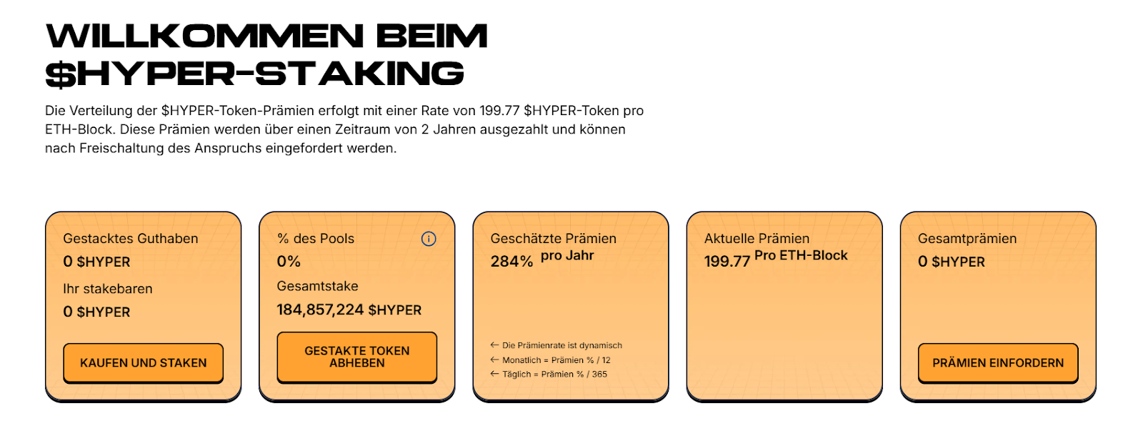 Staking Dashboard 