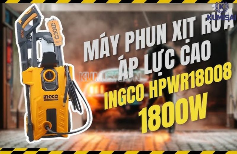 Máy rửa xe Ingco 1800W