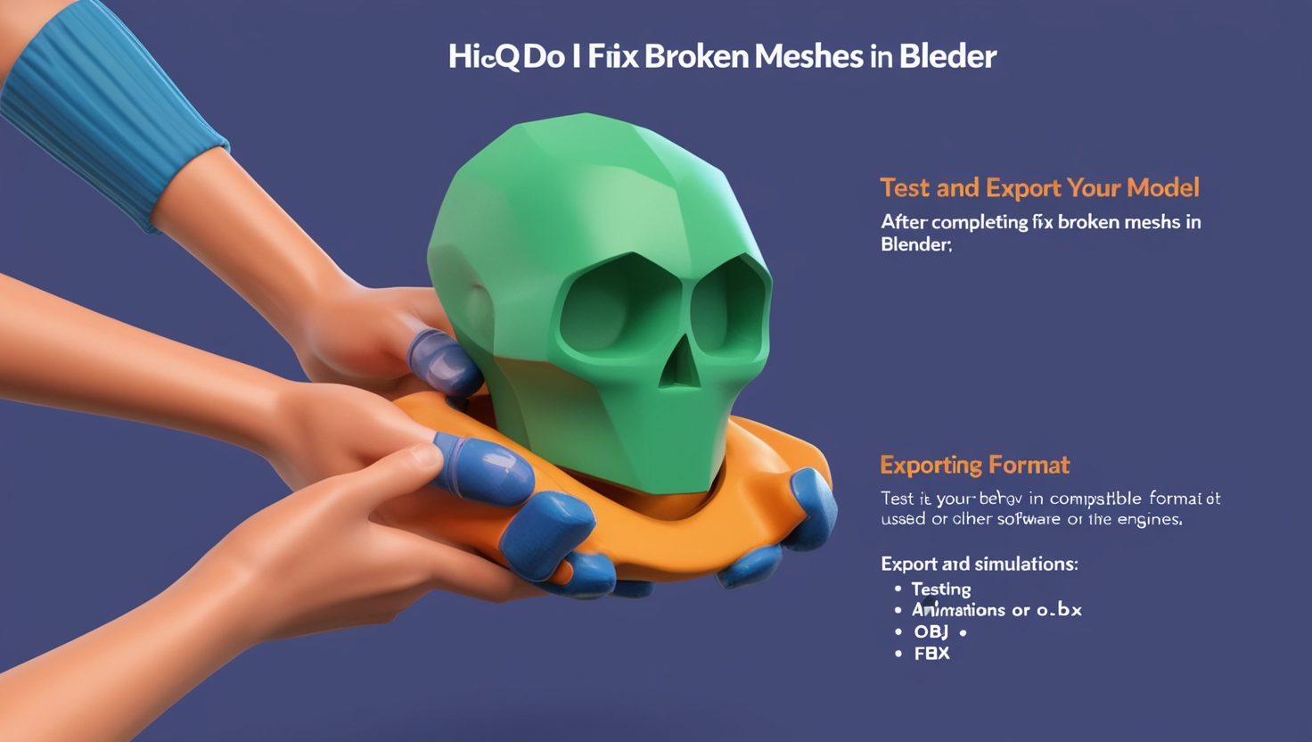 Hiq Do I Fix Broken Meshes in Blender