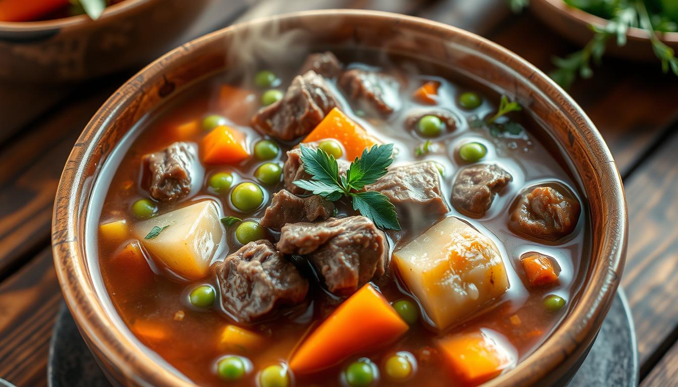 beef and vegetable soup