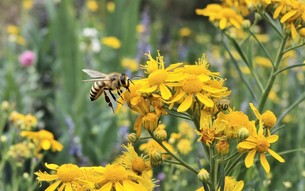 A worker bee has a Mass of 0.00011 .