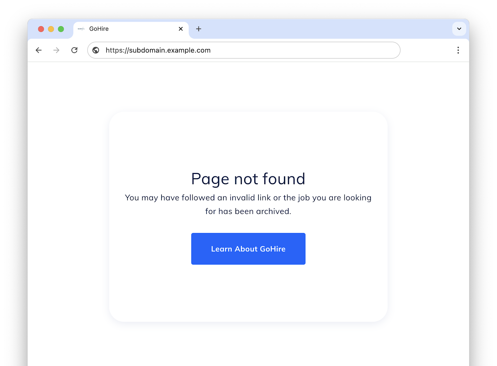 Page not found