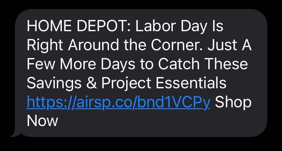 Labor Day Marketing Text