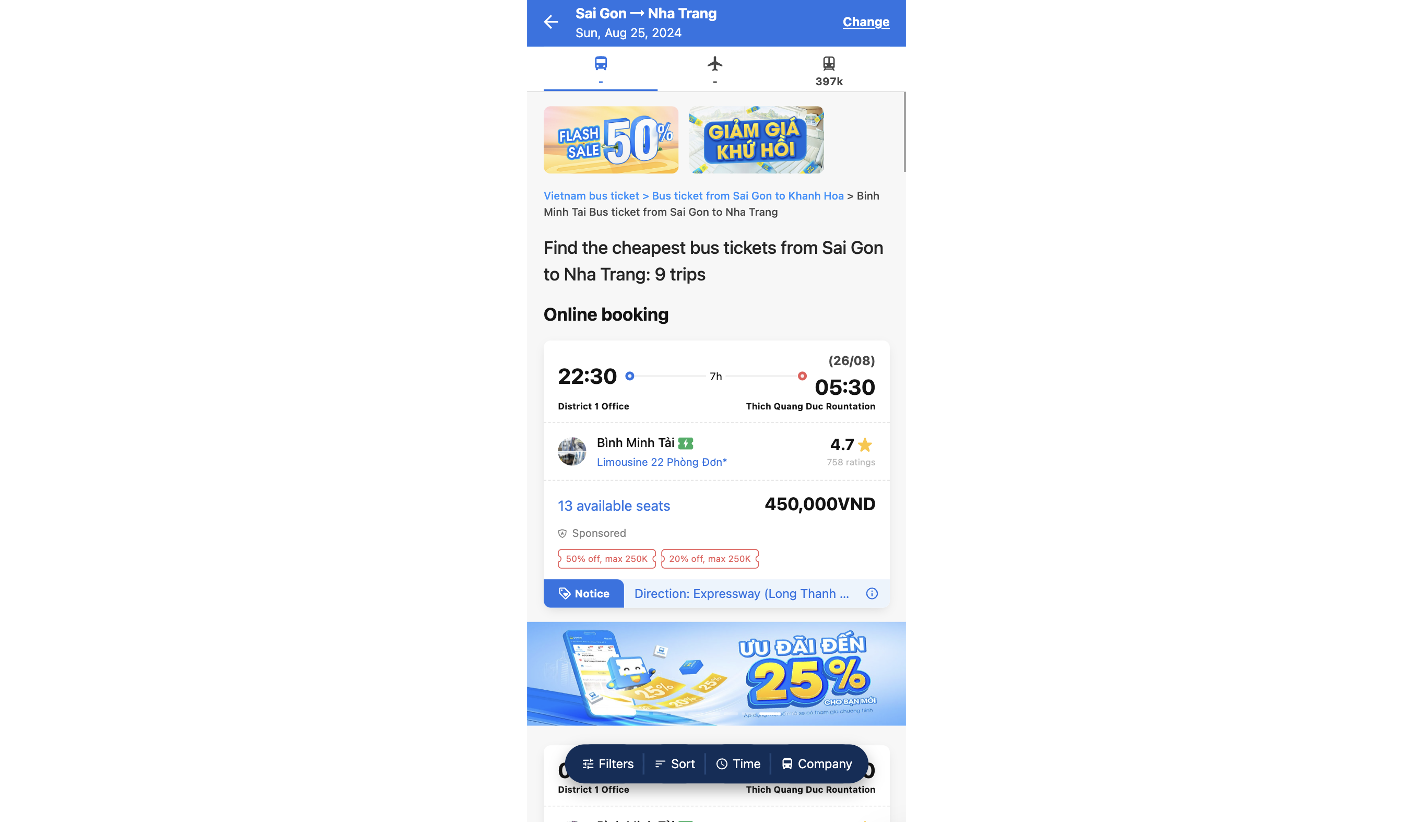 book binh minh tai bus ticket from sai gon to nha trang