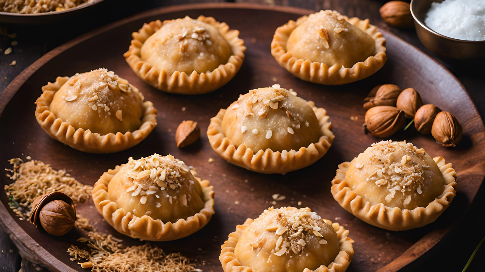 Coconut Jaggery Gujiya (Image Courtesy - The Ritz-Carlton Bangalore), festive Makar Sankranti