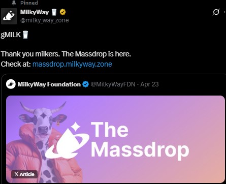 MilkyWay Airdrop