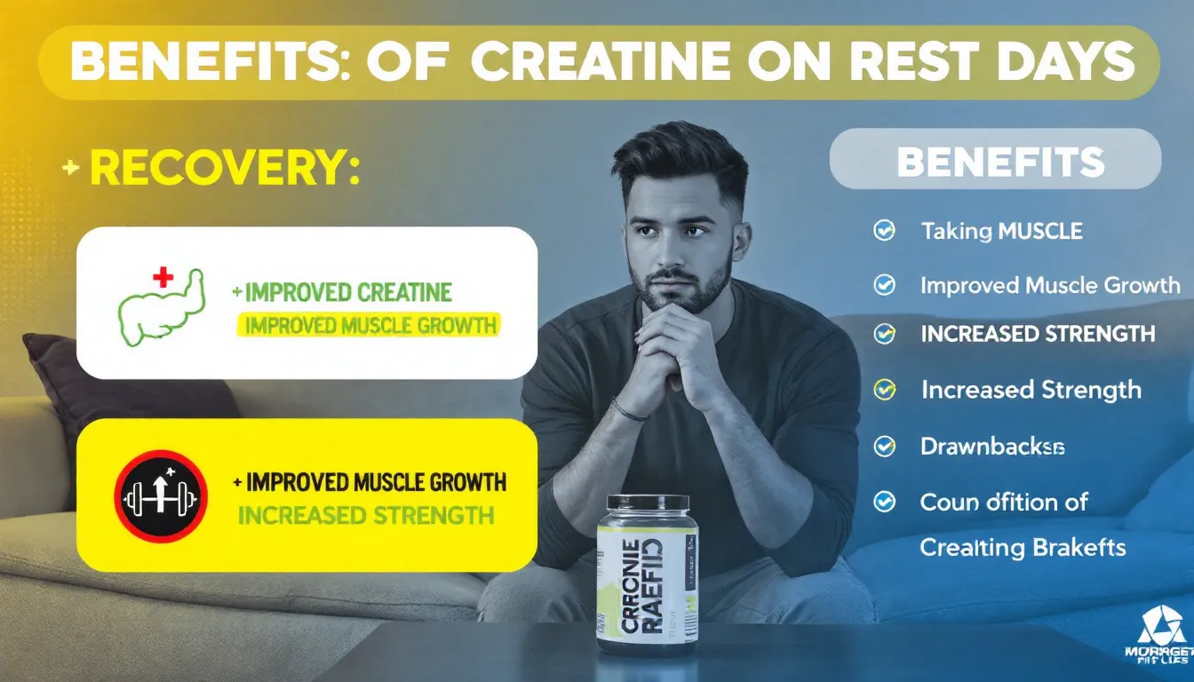 A person contemplating whether to take creatine on rest days.