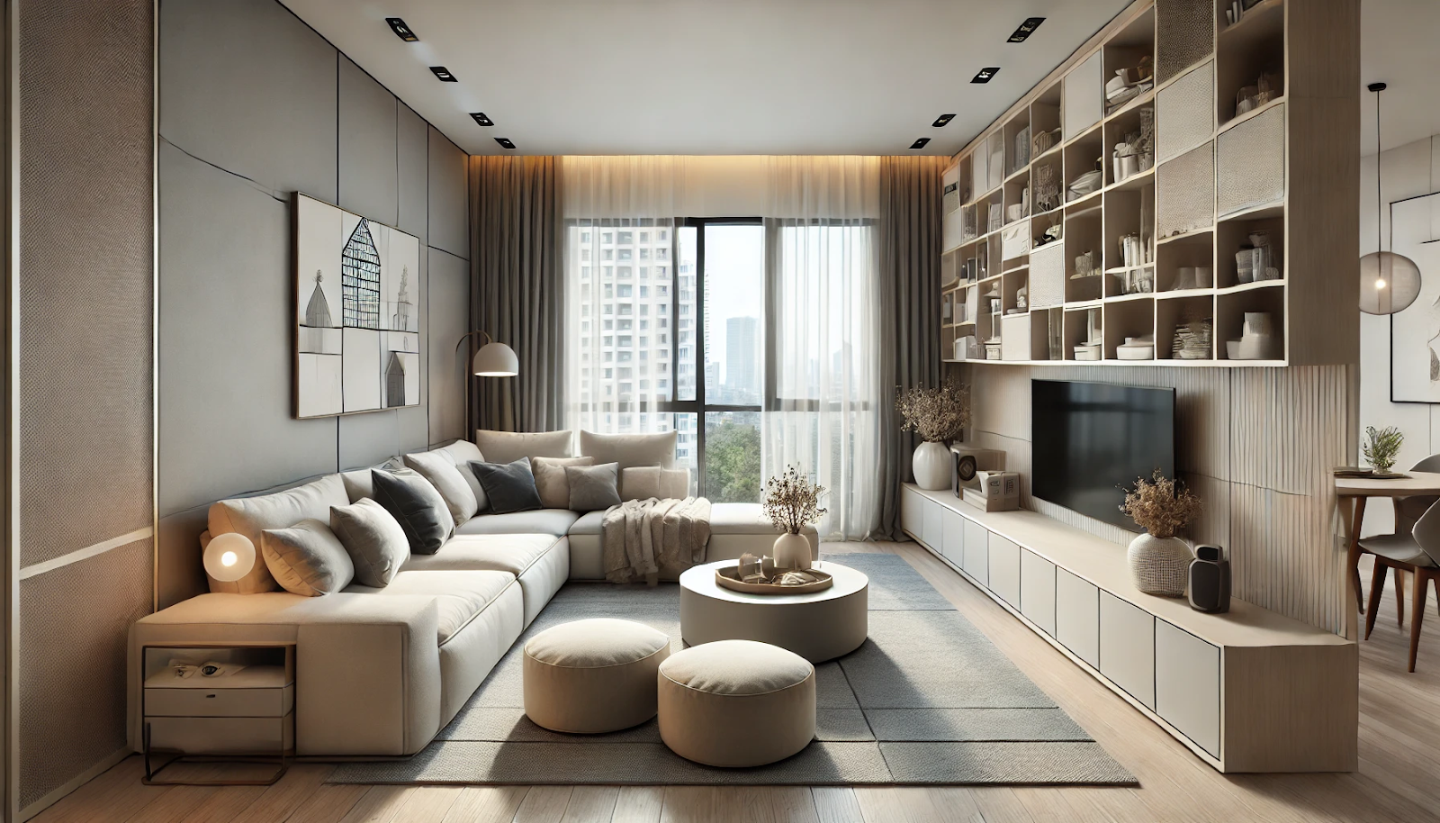 Large-Scale Furniture for Small Condo Interior Design Malaysia