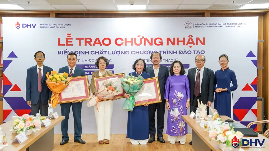 Chứng Nhận Kiểm Định CEA-AVU&C của đh hùng vương tphcm