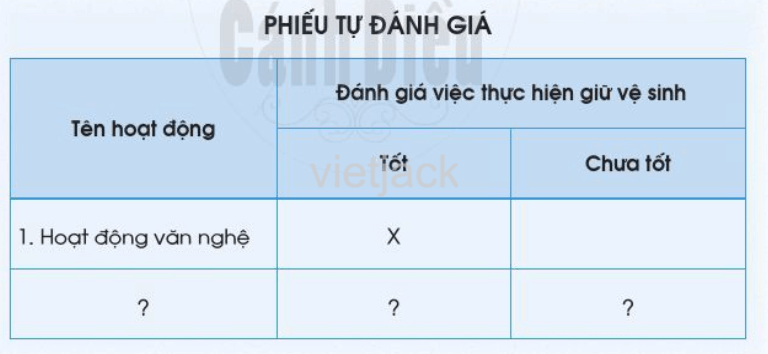 2. Em tham gia giữ vệ sinh trường học