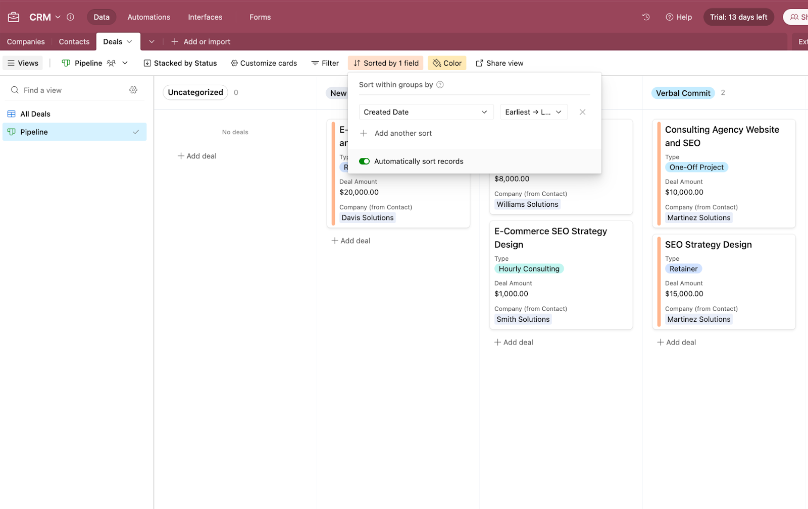 Airtable Basics: Build a simple CRM to store client data