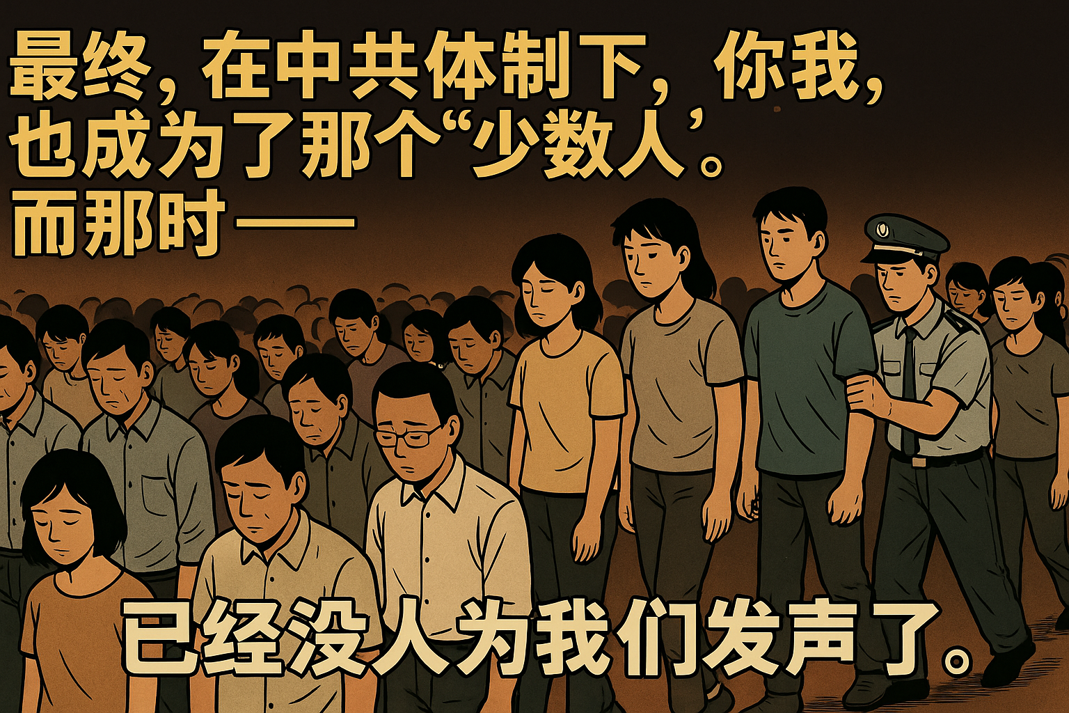 《多数人的沉默，少数人的牺牲》/罗志飞