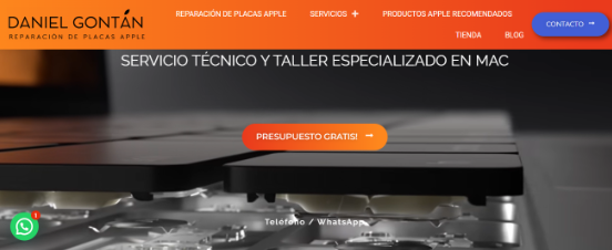 Servicios de reparación de MacBook en Sevilla con repuestos originales.
