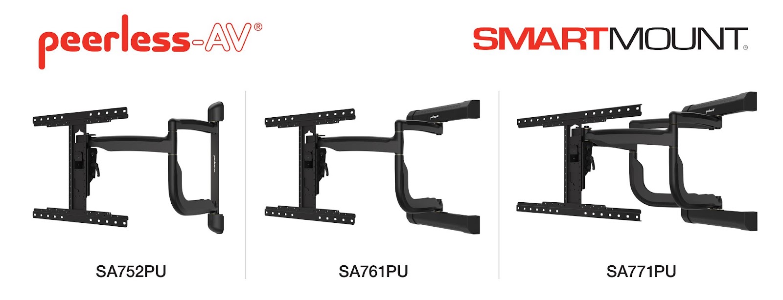 SmartMount Articulating Wall Mounts three models