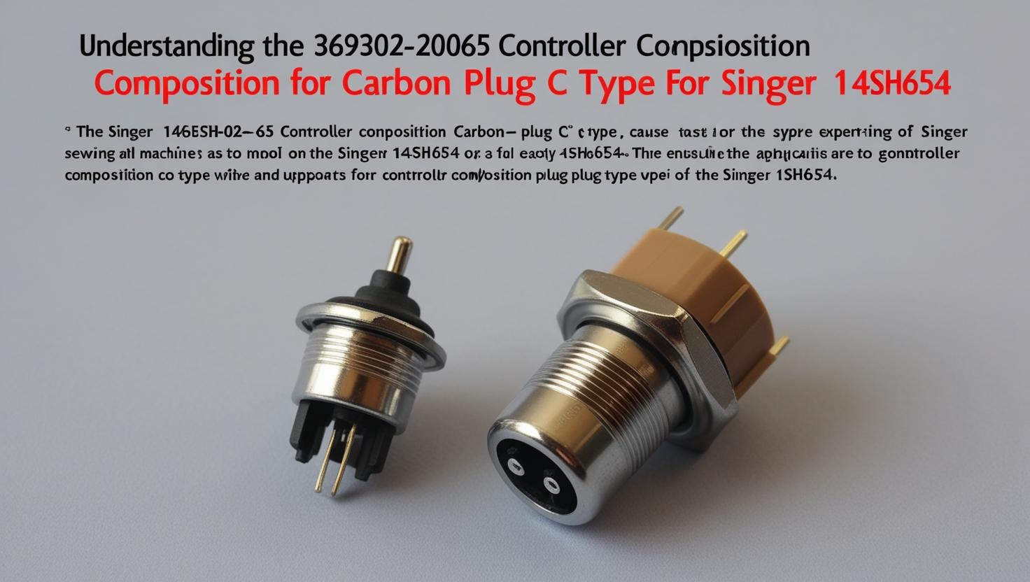 369302-065 Controller Composition Carbon Plug C Type for Singer 14SH654