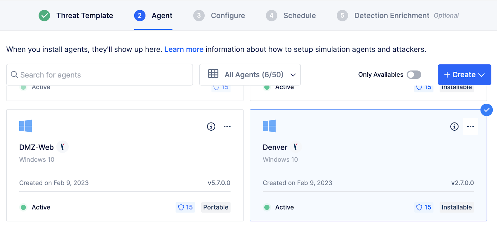 BAS Assessment Configuration Settings