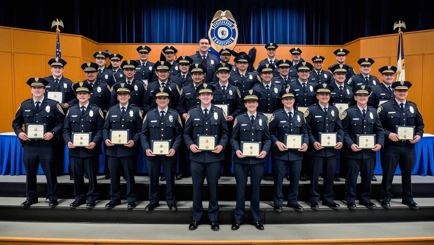Certificate Ceremony Officers Class Lynnfield Police Academy