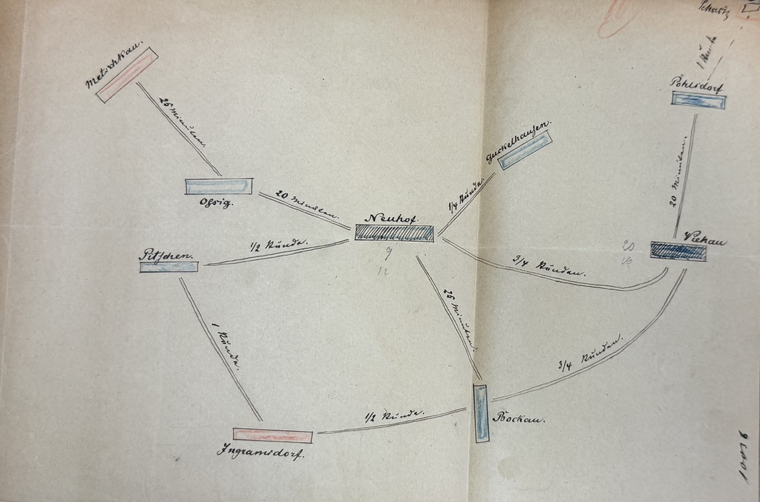 Mapa terenu szkolnego w Bogdanowie