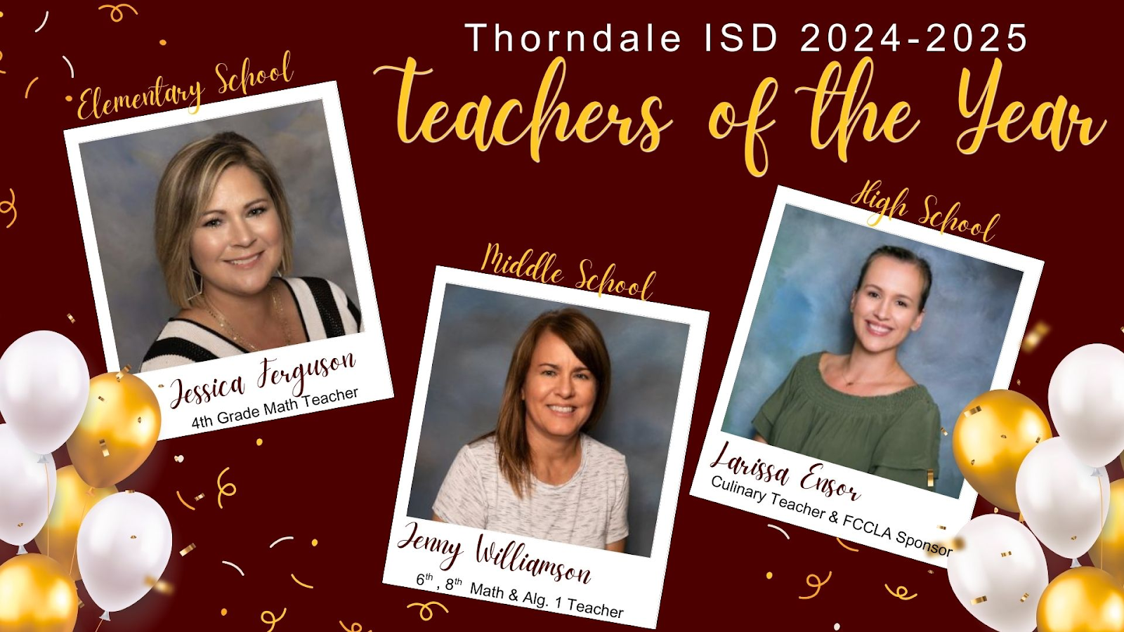 teacher of the year