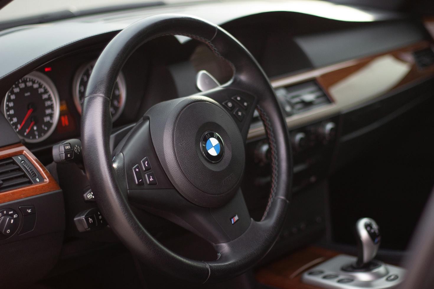 Free Black Bmw Car Steering Wheel Stock Photo