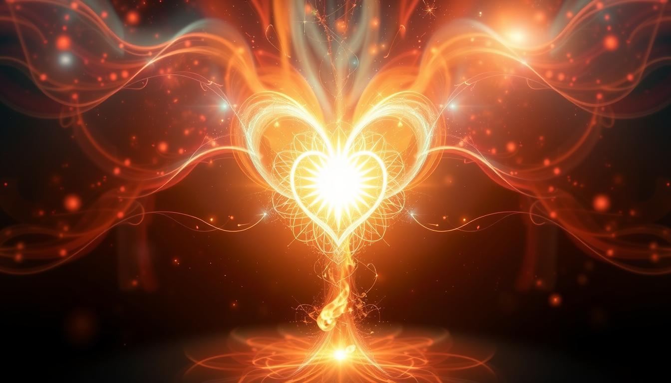 Visualize your heart chakra glowing with a warm, inviting light, radiating love and positivity. Imagine your energy aligning with the frequency of love, attracting your ideal soulmate towards you. Show the power of manifestation through the image of your aura expanding and connecting with the universe, calling forth the love that you desire.