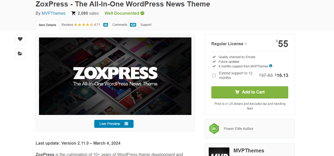 ZoxPress Tech Wordpress Theme