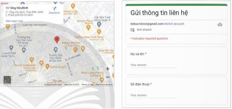 BÀI E7: SỬ DỤNG MAP, FORMS VÀ CÁC THIẾT LẬP TRANG WEB