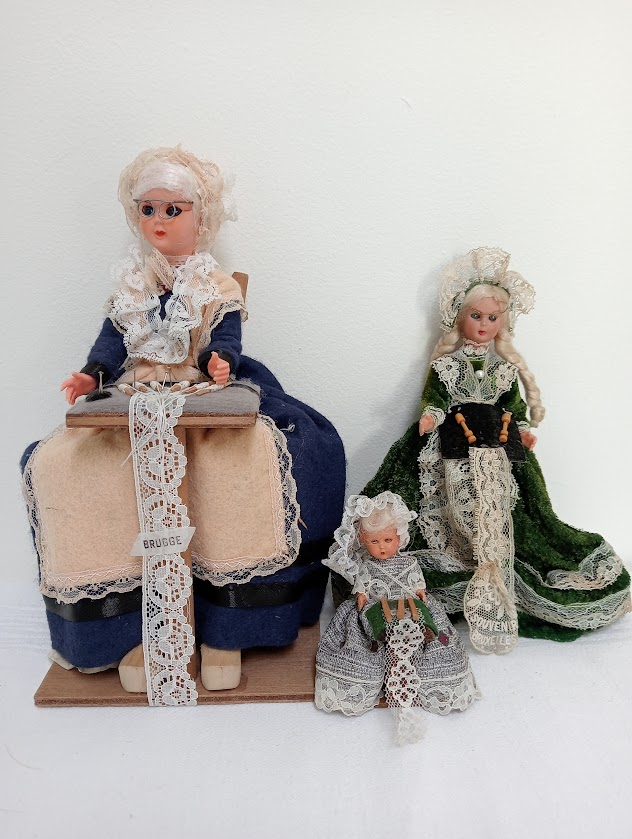 The intricately detailed lacemaker dolls from Bruges, Belgium