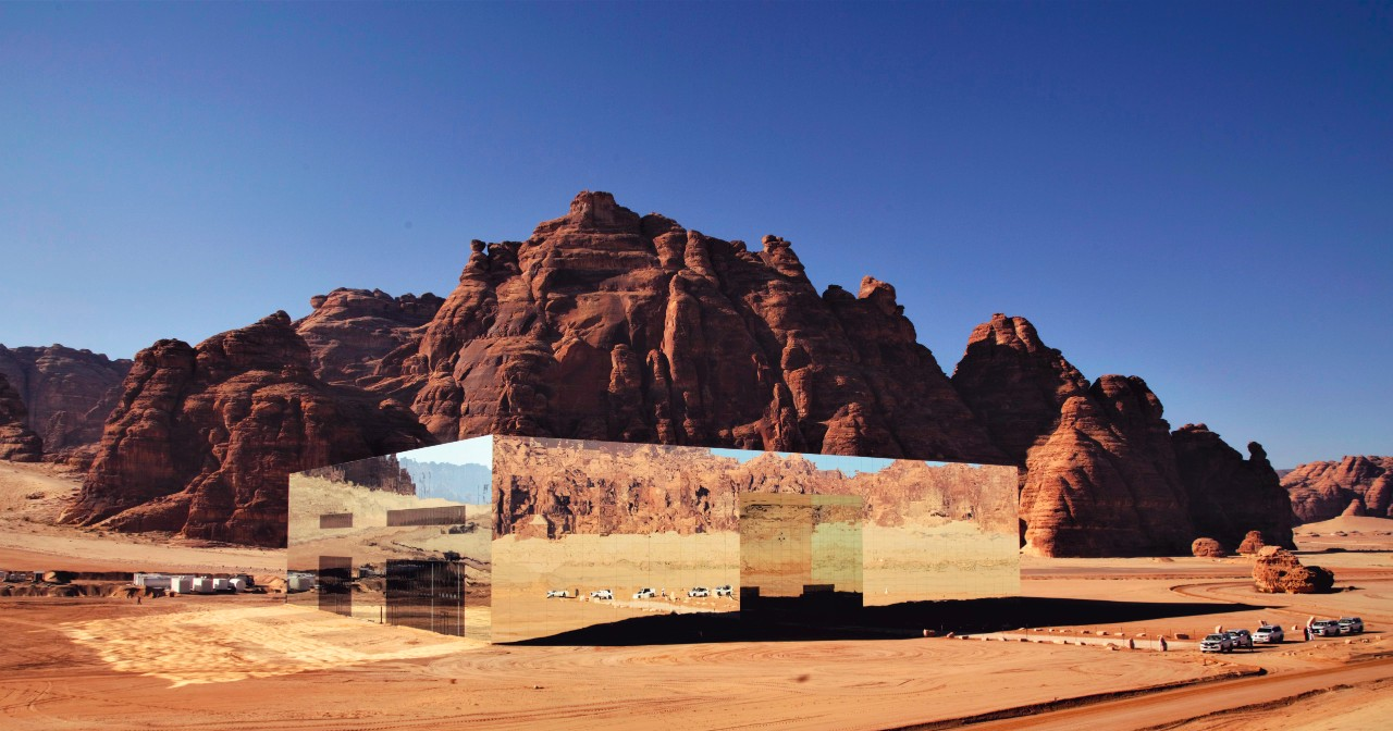 Maraya Concert Hall - World’s largest mirrored building reflecting the desert landscape - (Credits Guardian Glass)